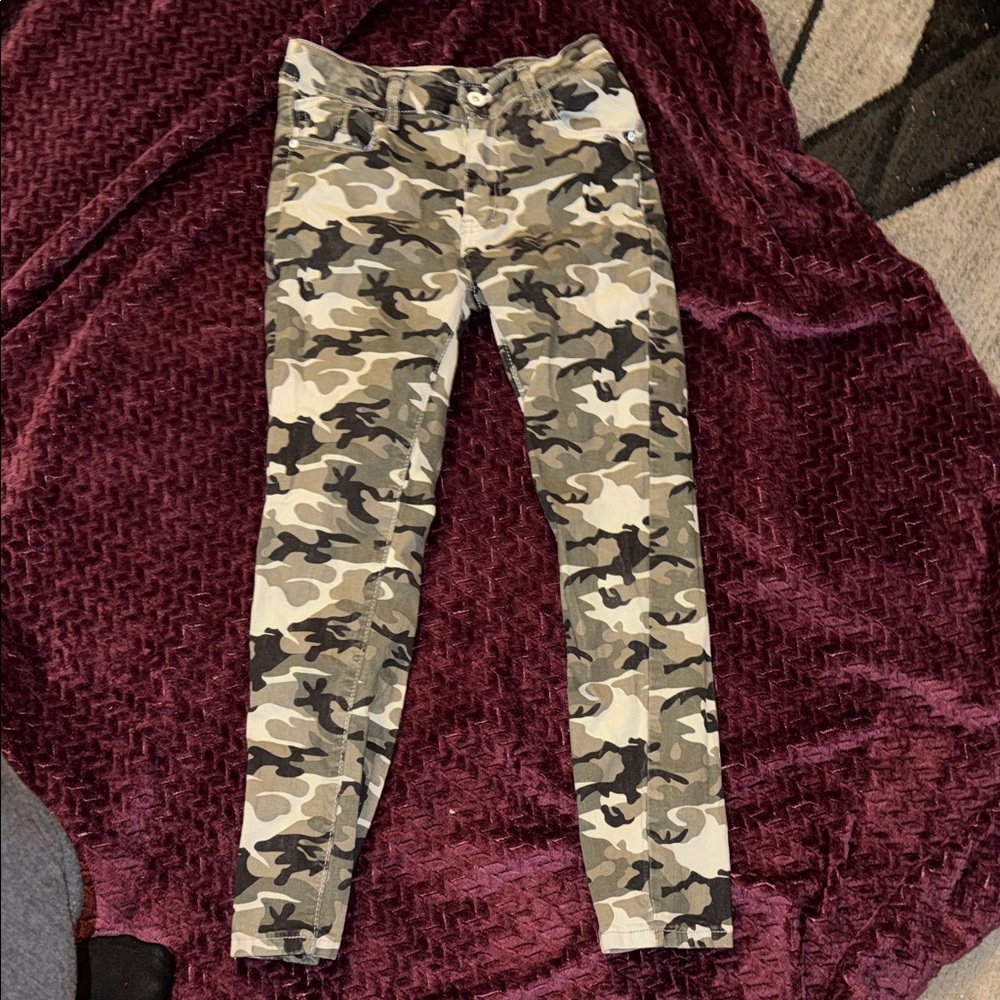 Boys Camouflage Skinny Pants